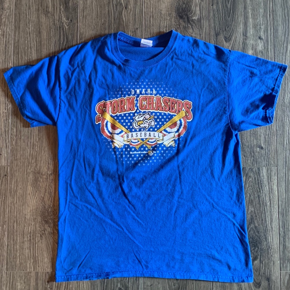 Blue Omaha Storm Chasers T-shirt